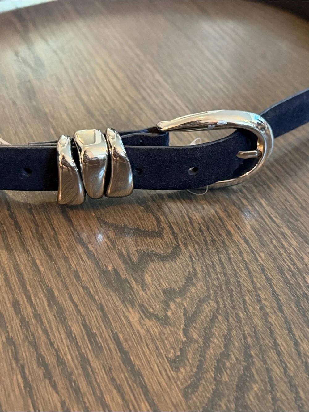 Madewell Women's Triple Keeper Suede Belt L